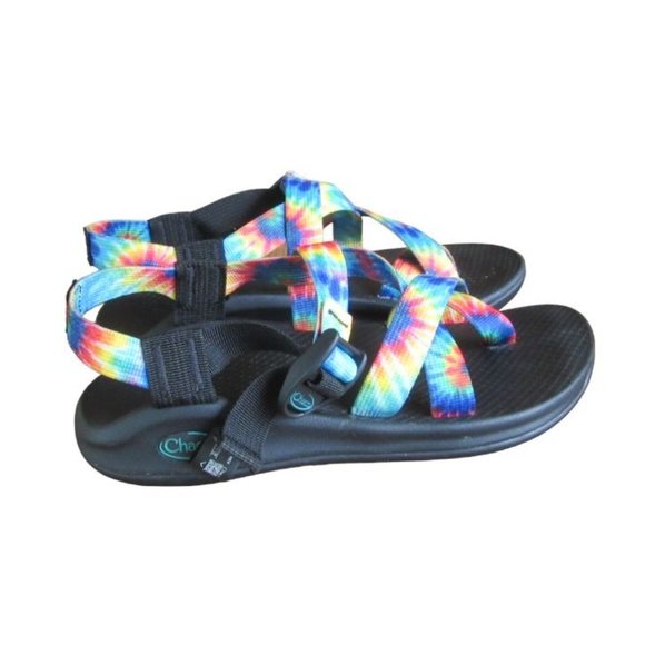 Chaco Shoes - Chaco Z/Boulder 2 Sport Sandals Rainbow Tie Dye Size 8